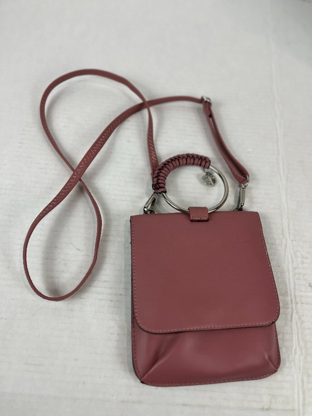 Women's Pink faux leather Small Carlos Santana Crossbody bag